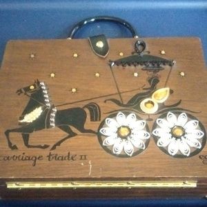 Vintage carriage Trade II 1964 box handbag